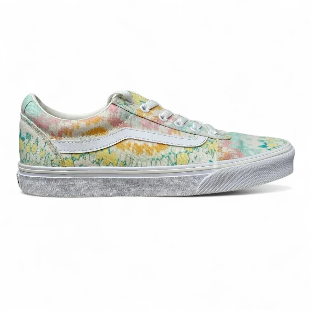 Vans Women's Ward Psychedelic Tie Dye Canvas Athletic Sneaker Shoes Size 9